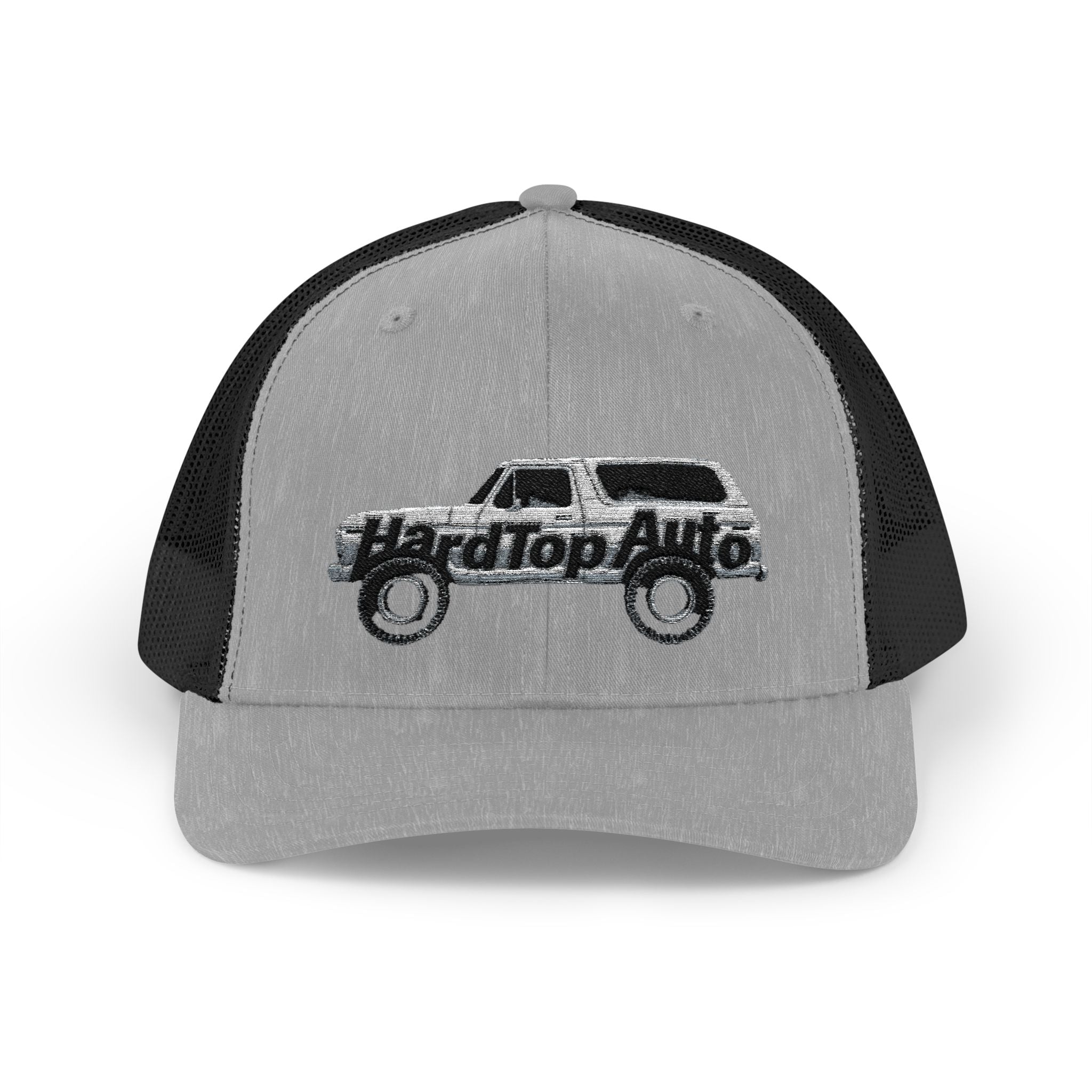 Trucker Cap - Vintage "Hardtop Auto" Embroidered Mesh Snapback