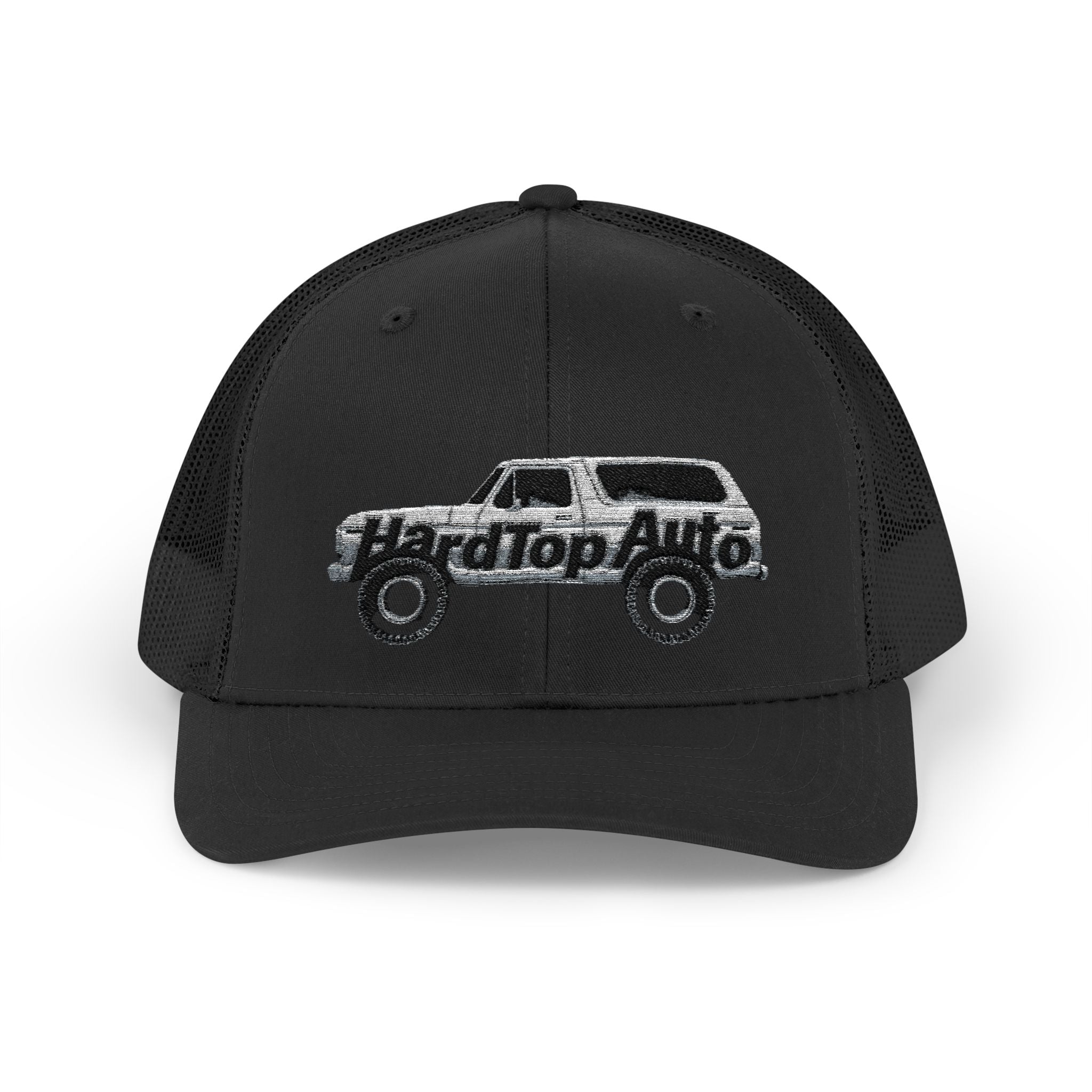 Trucker Cap - Vintage "Hardtop Auto" Embroidered Mesh Snapback