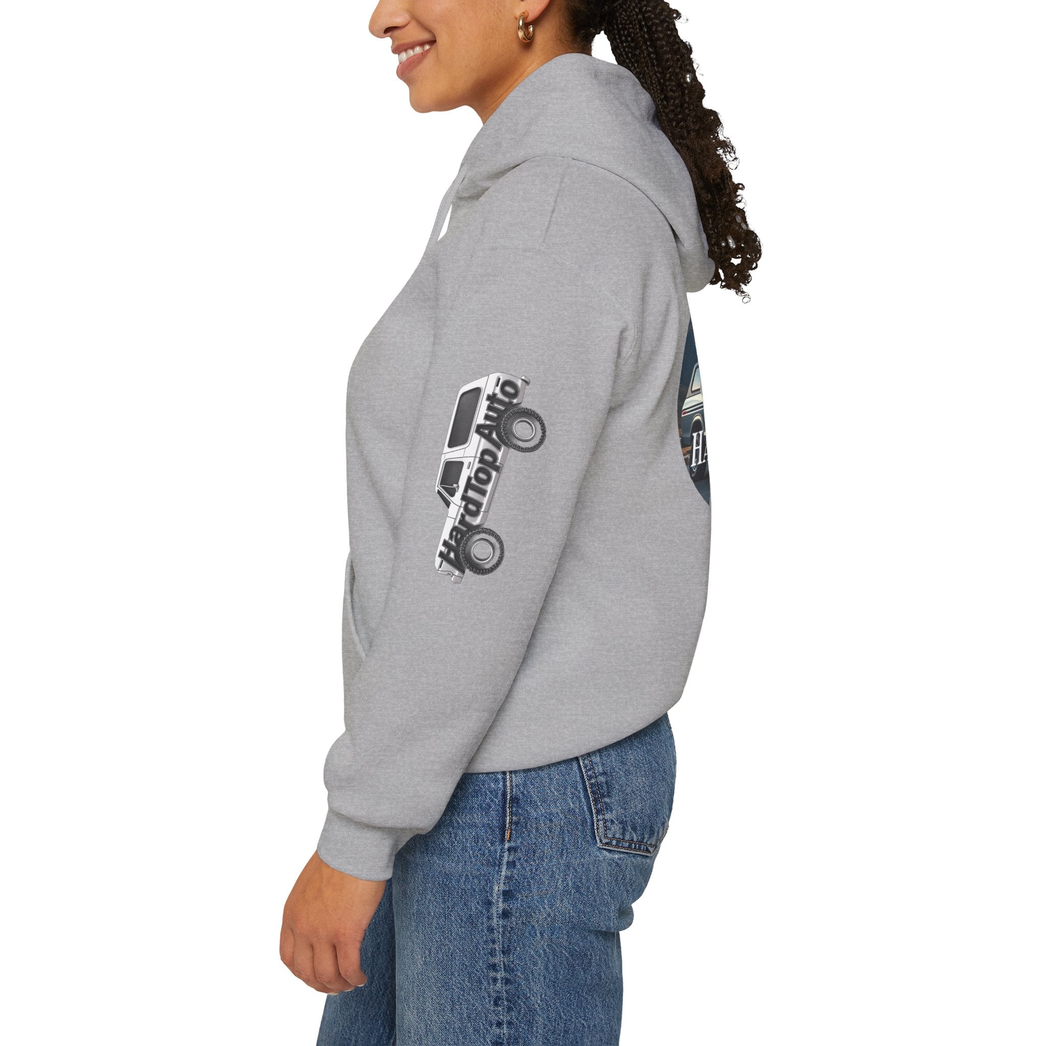 Hardtop Auto Retro Car Hoodie — Vintage Graphic Sweatshirt