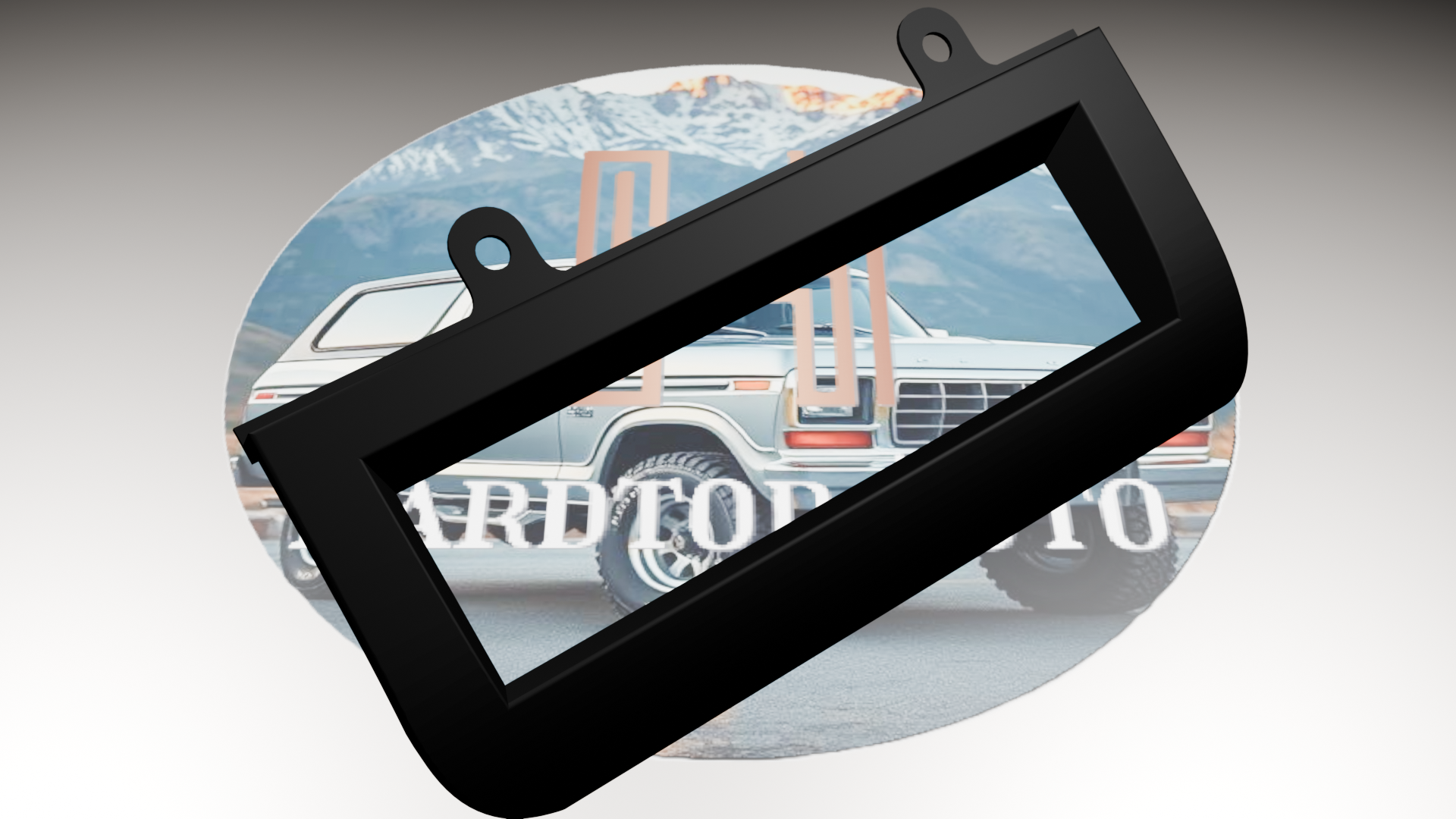 Carbon Fiber Climate Control Bezel for 1992-1997 F-Series Pickups