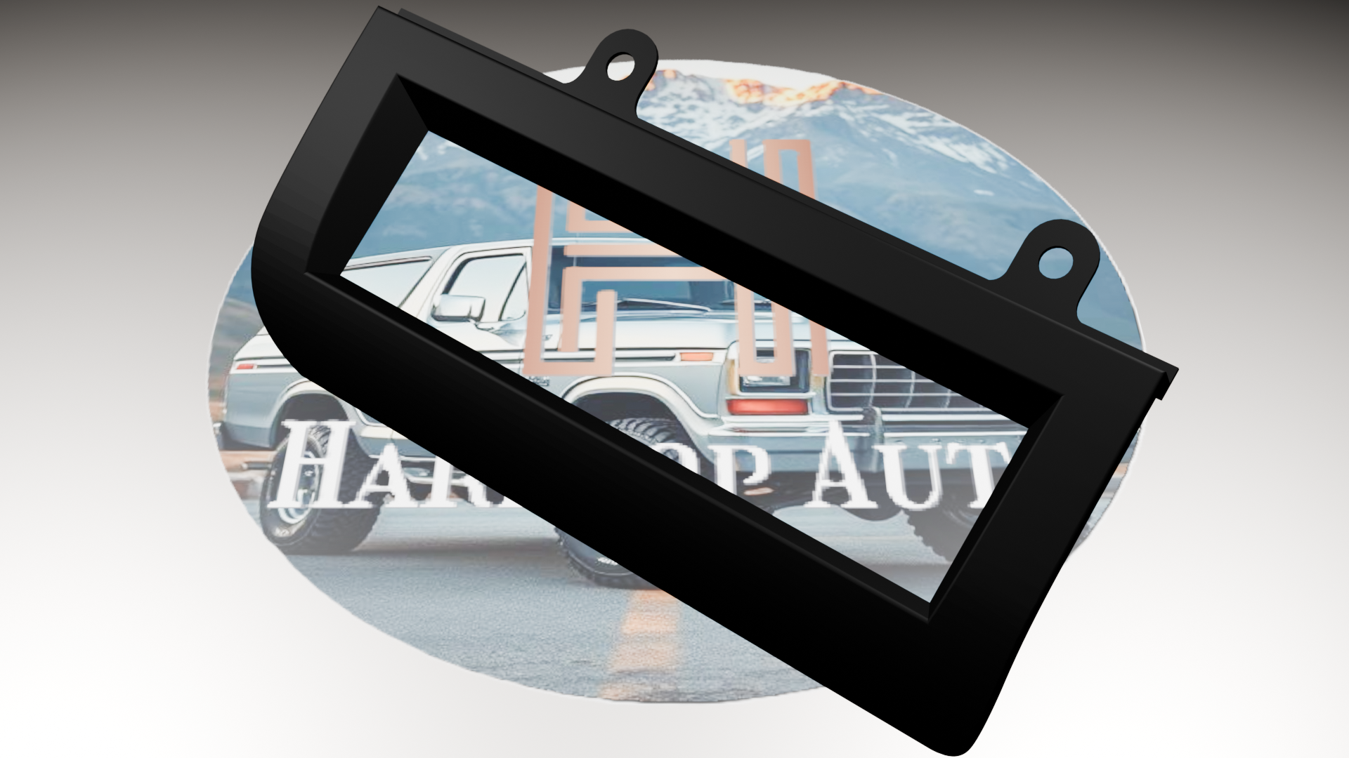 Carbon Fiber Climate Control Bezel for 1992-1997 F-Series Pickups