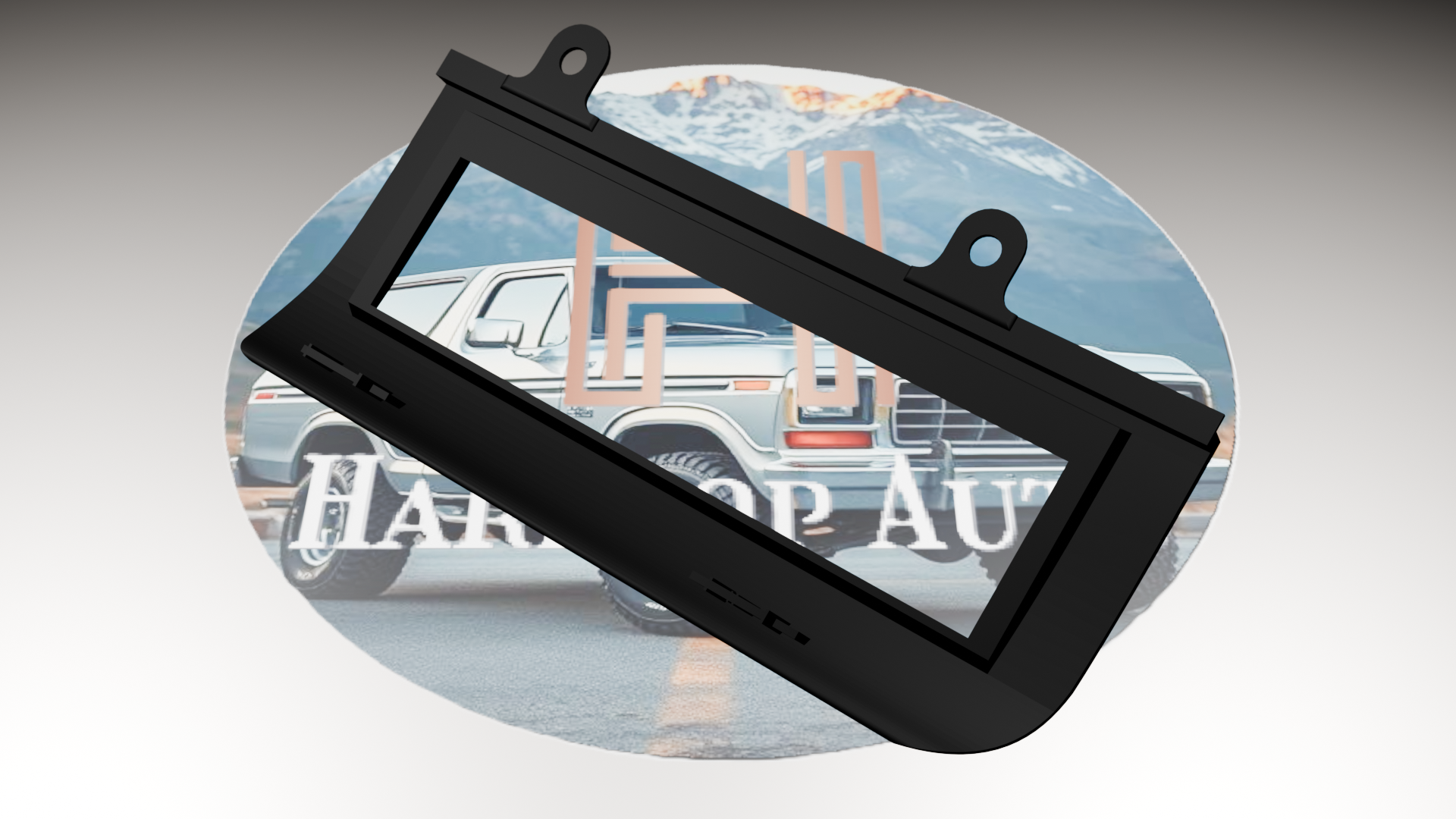 Carbon Fiber Climate Control Bezel for 1992-1997 F-Series Pickups