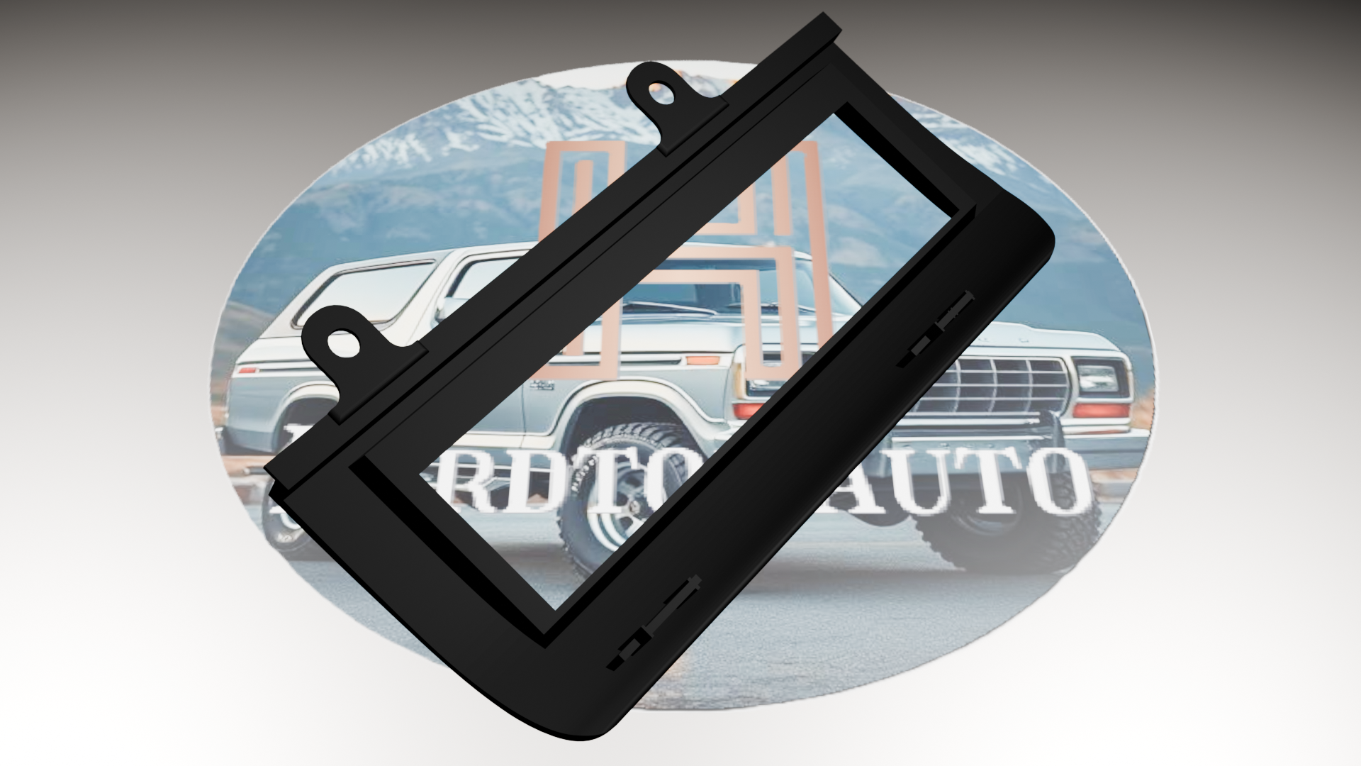 Carbon Fiber Climate Control Bezel for 1992-1997 F-Series Pickups